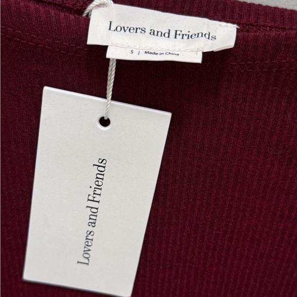 Lovers and Friends | REVOLVE | Freja Mini Sweater Burgundy Dress Size Small - Picture 7 of 7